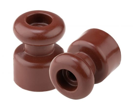 Изолятор Bylectrica упаковк�� 10шт. для витых проводов, серия РЕТРО, ЮЛИГ.757522.014 коричневый – изображение 4