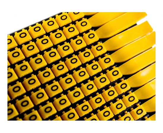 Маркер для кабеля DKC сечением 0,5-1,5 мм, символ O, 8221, 200шт MKCOS1 – изображение 5