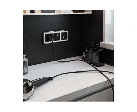 Сенсорный 2-клавишный выключатель WERKEL W4520108 с подсветкой черный a047867 – изображение 6