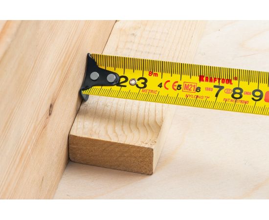 Рулетка KRAFTOOL X-Drive 8м/25мм с ударостойким обрезиненным корпусом 34122-08_z02 – изображение 10