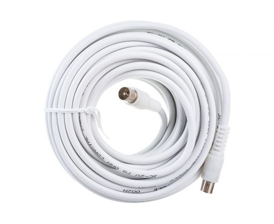 Антенный удлинитель DORI 3с2v белый L=10м. штекер-штекер 1132 