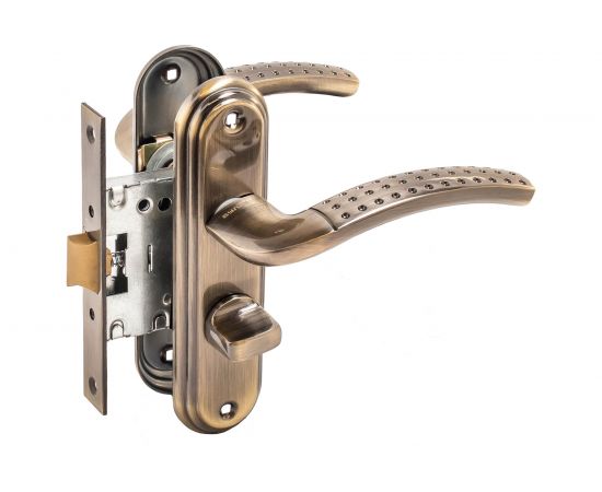 Защелка БУЛАТ ЗЩ1-Д01.01 (П) АЛЬФА (бронза; правая; с фиксацией) 13947 