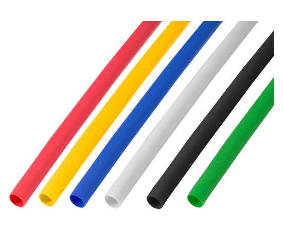 Набор термоусадочной трубки REXANT 6.0/3.0 мм, 1м, 5 цветов, 50 шт. 29-0156 