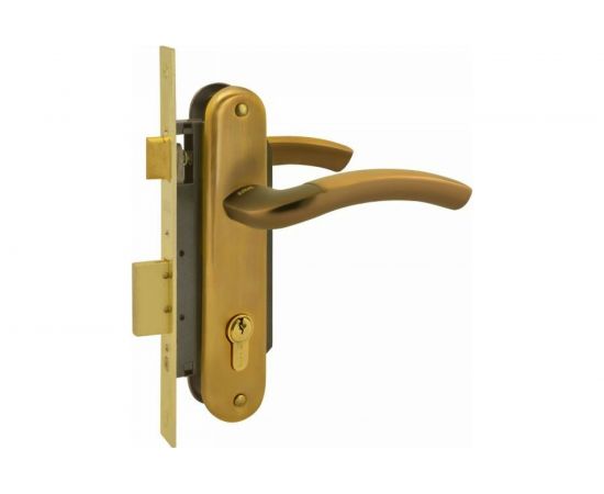 Врезной замок НОРА-М N23-70 Л мат.кофе 16137 