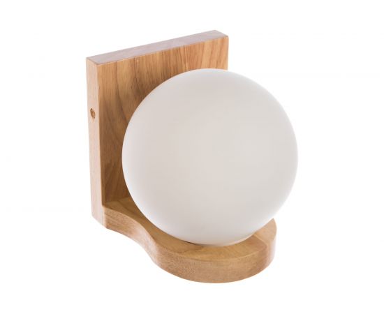 Декоративный настенный светильник APEYRON деревянная подставка, шар 16-02 