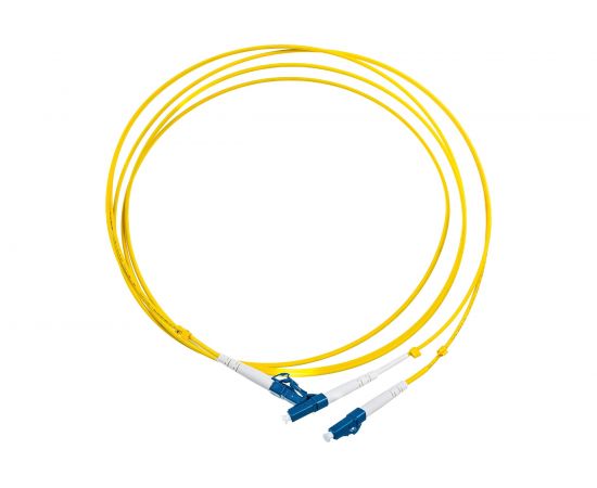 Патч-корд Hyperline FC-D2-9-LC/UR-LC/UR-H-2M-LSZH-YL волоконно-оптический (шнур) SM 9/125 28075 