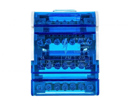 Шина на DIN-рейку в корпусе (кросс-модуль) STEKKER 4x7 3L+PEN LD505-407 39683 