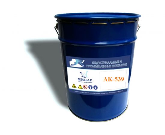 Краска для дорожной разметки Мицар АК-539 20 кг черная 976 
