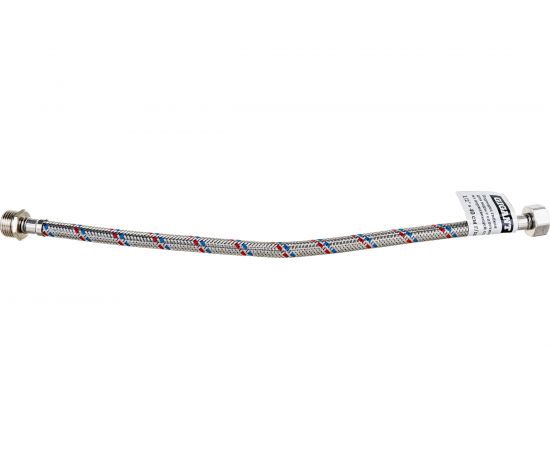 Гибкая подводка для воды Gigant с оплеткой из нержавеющей стали, 1/2""х40 см, г/ш P-40-GW 