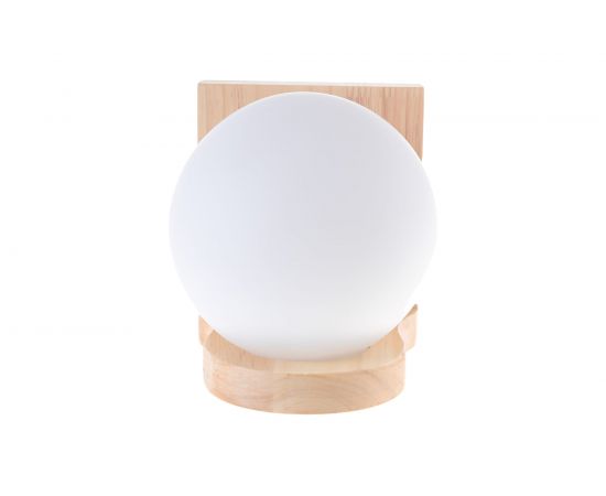 Декоративный настенный светильник APEYRON деревянная подставка, шар 16-02 – изображение 2