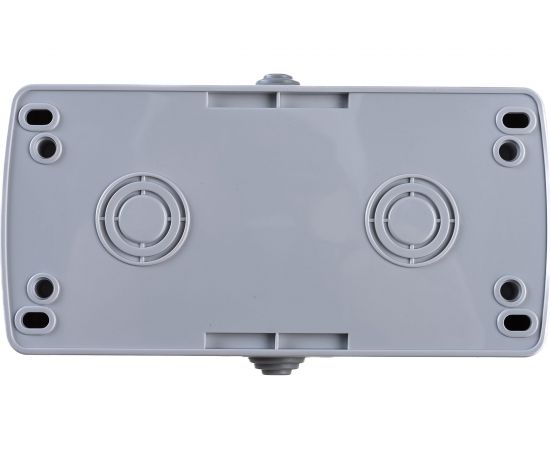 Блок розетка1-м 16А с крышкой и 2-кл выключатель EKF Мурманск IP54 серый SQEFRV16-052-30-540 – изображение 2