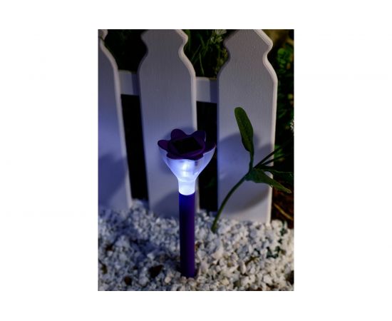Садовый светильник на солнечной батарее Uniel PT305 Purple crocus USL-C-417 10623 – изображение 2