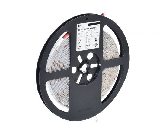 Лента IEK LSR-2835Y60-4,8-IP65-12В, LED, 5м LSR1-4-060-65-3-05 – изображение 2