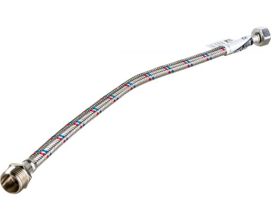 Гибкая подводка для воды Gigant с оплеткой из нержавеющей стали, 1/2""х40 см, г/ш P-40-GW – изображение 2