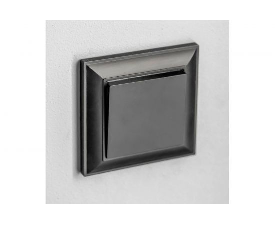 Выключатель WERKEL одноклавишный черный матовый W1110008 a051608 – изображение 2