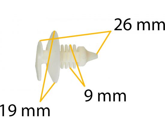 Автокрепеж для Renault/VAG 10 шт 8934201681, 175867299 КрепАвто 0226 – изображение 2