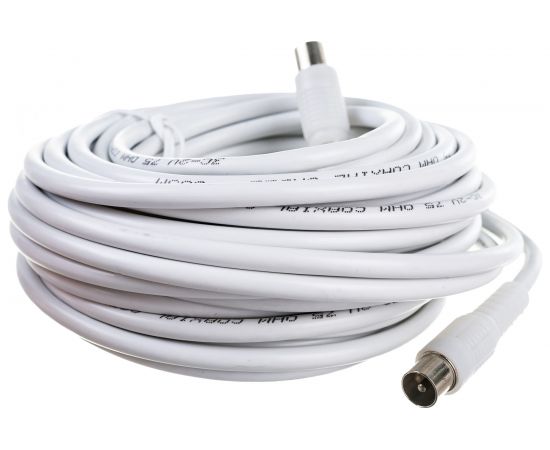 Антенный удлинитель DORI 3с2v белый L=10м. штекер-штекер 1132 – изображение 2