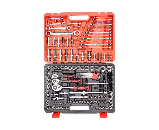 Набор инструментов GOODKING 150 предметов, 1/4 3/8 1/2, трещотка K-10150 – изображение 2