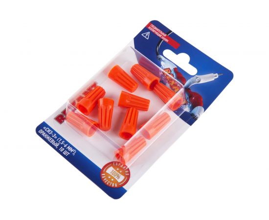 Соединительный изолирующий зажим REXANT СИЗ-3, 1,5-6 мм2, оранжевый, 10 шт 06-0232-B10 – изображение 2