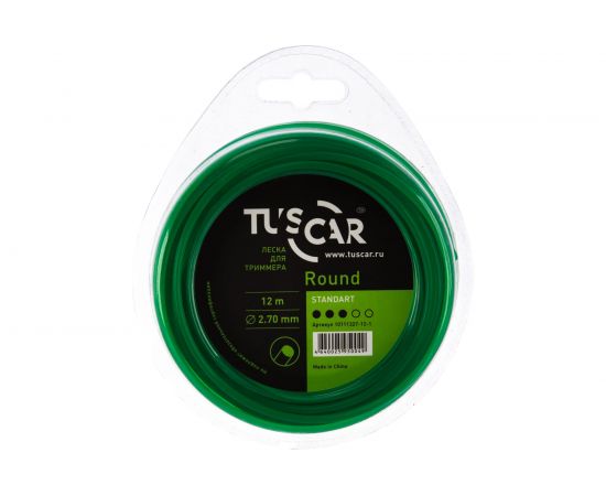 Леска для триммера Round, Standart, 2.7 мм, 12 м TUSCAR 10111327-12-1 – изображение 3