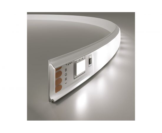 Гибкий профиль Elektrostandard LL-2-ALP012 алюминиевый, белый/белый для LED ленты (под ленту до 10mm) a053631 – изображение 3