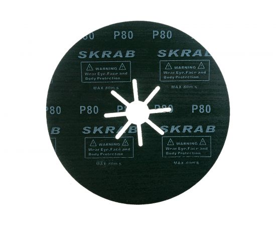 Диск фибровый (25 шт; 180 мм; P80) SKRAB 35793 – изображение 3