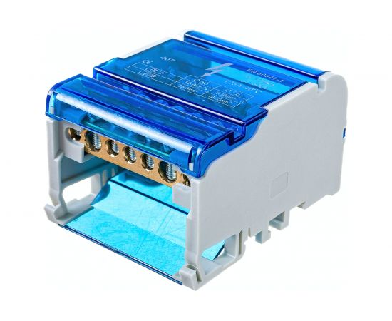 Шина на DIN-рейку в корпусе (кросс-модуль) STEKKER 4x7 3L+PEN LD505-407 39683 – изображение 3