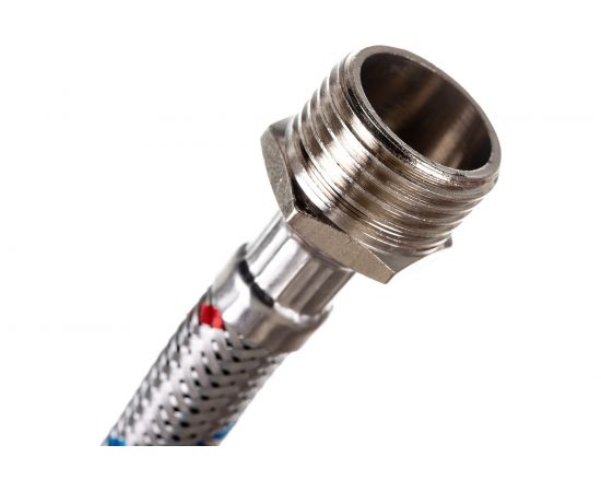 Гибкая подводка для воды Gigant с оплеткой из нержавеющей стали, 1/2""х200 см, г/ш P-200-GW – изображение 3