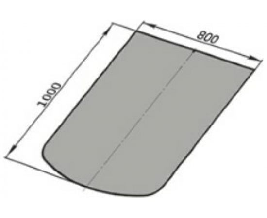 Лист притопочный стальной Прямой-радиус (1000х800 мм; антик медь) GRILLUX ВЗР2208-03 – изображение 3