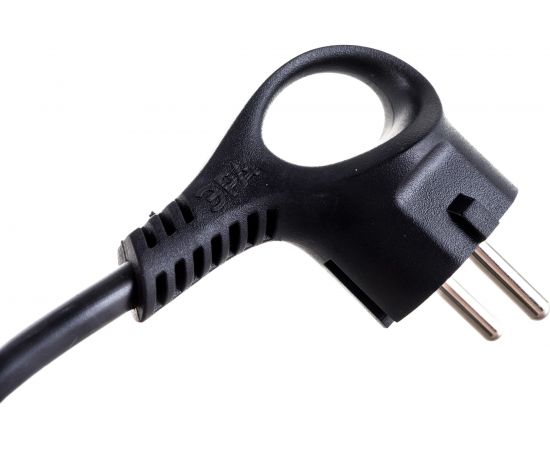 Сетевой шнур с вилкой ЭРА U3x15mB с заземлением 5м ПВС 3x1мм2 черный Б0048703 – изображение 3