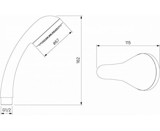 Смеситель для ванны Milardo Simp SIMSB00M02 – изображение 4