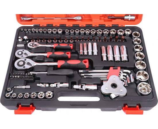 Набор инструментов GOODKING 150 предметов, 1/4 3/8 1/2, трещотка K-10150 – изображение 4