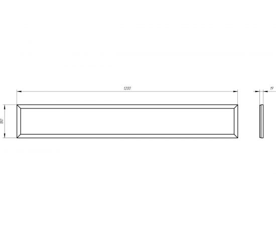 Светодиодный светильник ЭРА SPO7506KP 50Вт 4500Лм 6500К 1200х180х19 призма Б0050652 – изображение 4