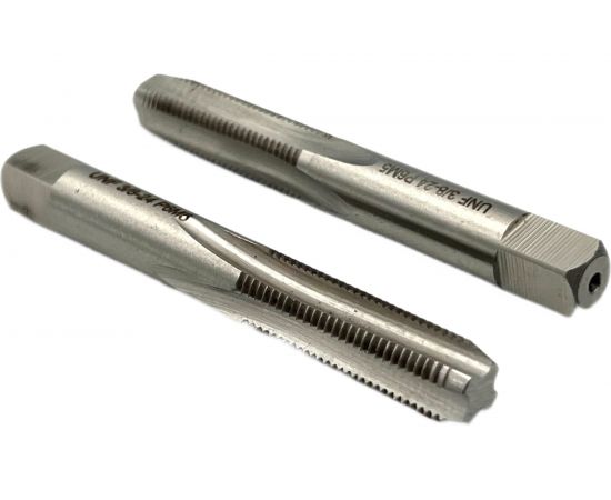 Дюймовый метчик TORNERI UNF 3/8" 24 нитей Р6М5 комплект из 2-х штук 035389 – изображение 4