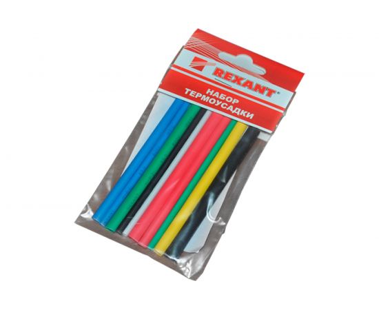 Набор термоусадочной трубки REXANT 6.0/3.0 мм, 1м, 5 цветов, 50 шт. 29-0156 – изображение 5