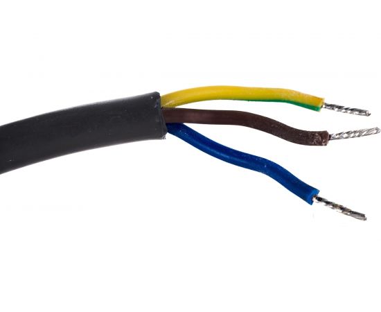 Сетевой шнур с вилкой ЭРА U3x15mB с заземлением 5м ПВС 3x1мм2 черный Б0048703 – изображение 5