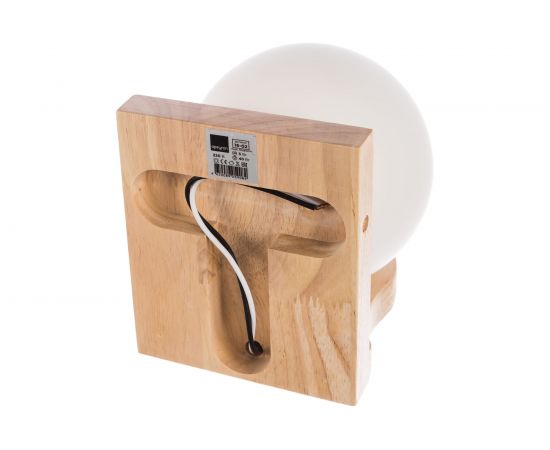 Декоративный настенный светильник APEYRON деревянная подставка, шар 16-02 – изображение 6