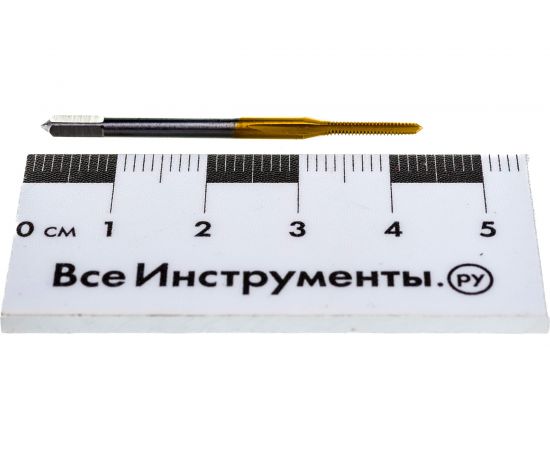 Метчик M2x0,4 HSS M2 TiN прямой компл. ПрофОснастка №131 арт. 50311001 – изображение 6