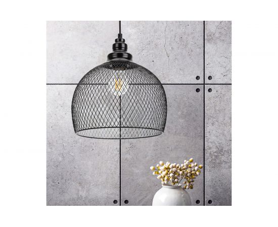 Металлический подвес ЭРА PL7 BK E27, max 60W, d280 мм, черный Б0037454 – изображение 9