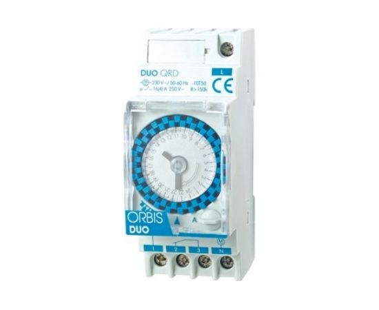 Реле времени модульное суточное Orbis DUO QRD OB292032 