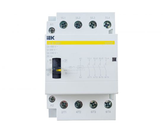 Модульный контактор с ручным управлением IEK КМ40-40МР AC KARAT MKK22-40-40 