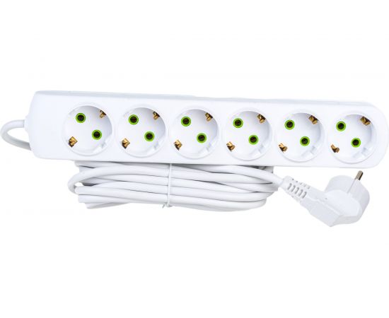 Удлинитель Lezard LETITIA с заземлением 6 входов 5 метров 721-0605-601 