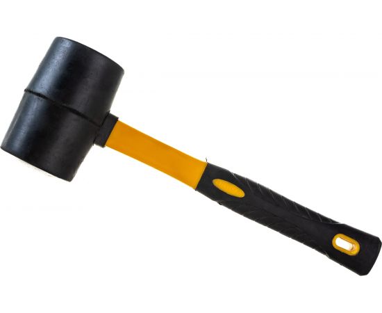 Резиновая киянка Ultima 450г, черная резина, фибергласовая рукоятка 121028 