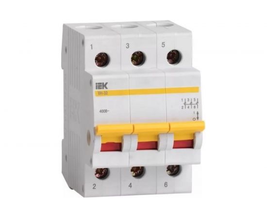 Выключатель нагрузки IEK ВН-32 63А/3П ИЭК MNV10-3-063 