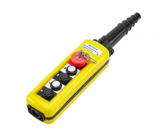 Кабельный пульт 4 кнопки, 1-ступенчатая, авар.стоп, ключ, XAC-A A4813K 