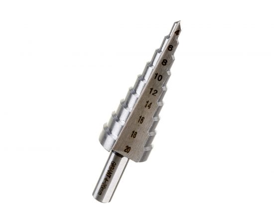 Сверло ступенчатое 4-20 мм, HSS Gigant GT-162 