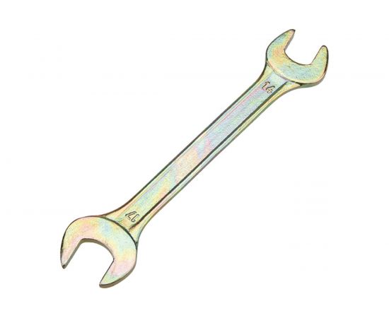 Гаечный рожковый ключ желтый цинк REXANT 14х17 мм 12-5829-2 