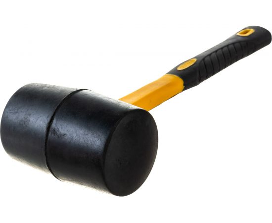 Резиновая киянка Ultima 450г, черная резина, фибергласовая рукоятка 121028 – изображение 2