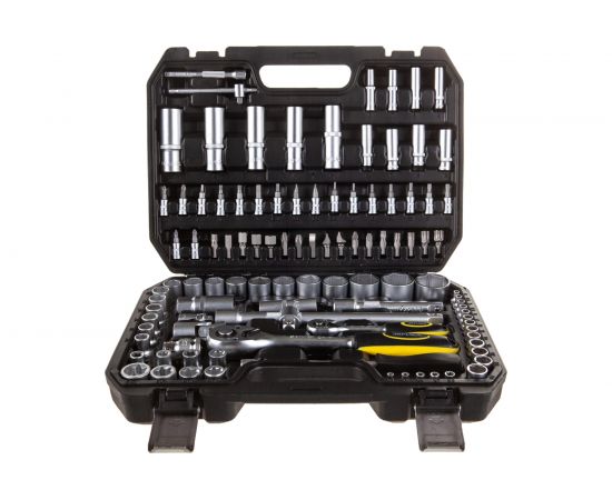 Набор торцевых головок ЭВРИКА 1*4""&1*2"", DR, 6-гранный, 108 предметов ER-80108 – изображение 2