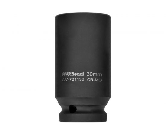 Головка ударная двенадцатигранная удлиненная (30 мм; 1/2DR) AV Steel AV-721130 – изображение 2